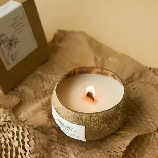 Home Fragrance Essence - Lilin Aroma Kulit Kelapa Alami, Lilin
