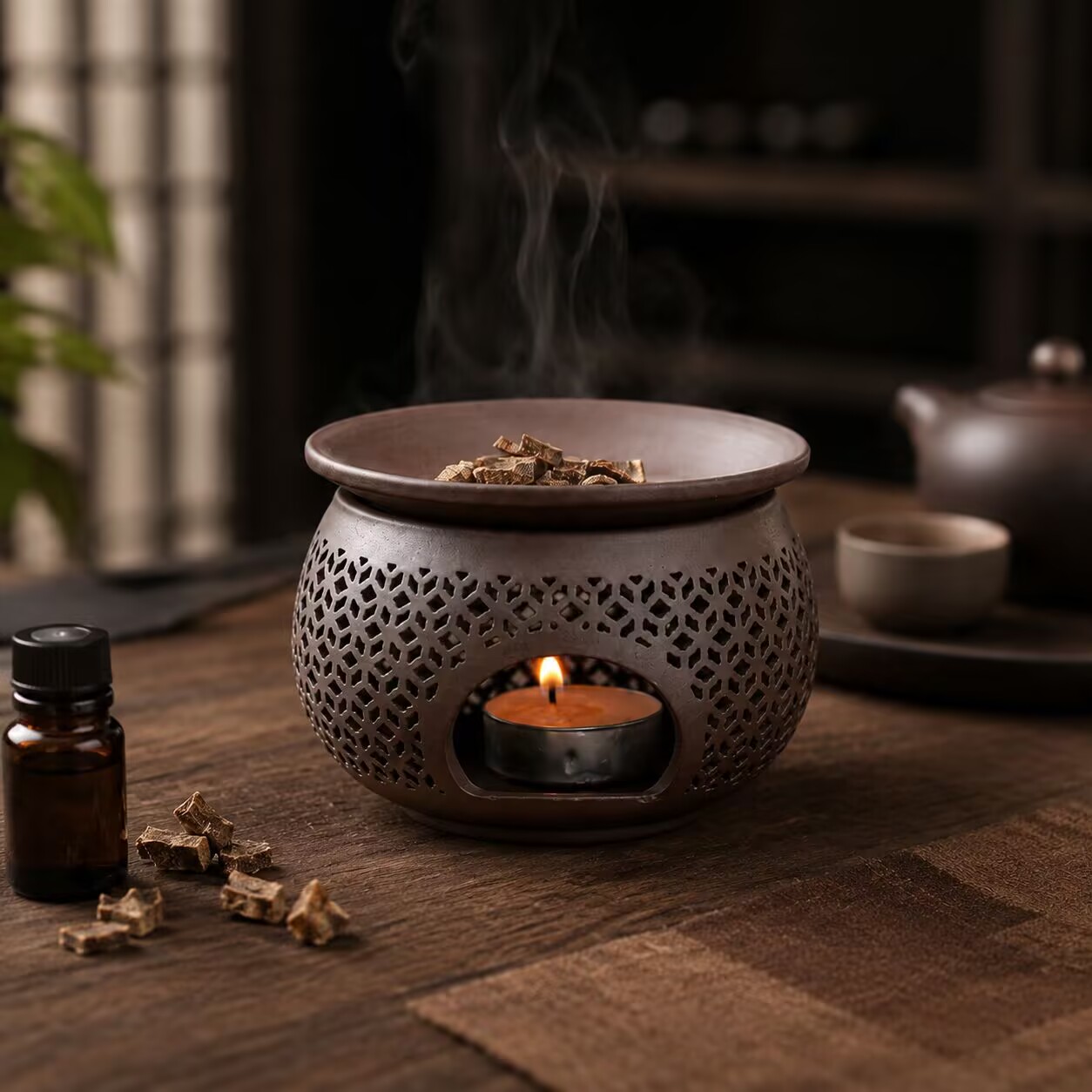 Pembakar Dupa Keramik Ukiran,  - Home Fragrance Incense ulasan dan harga