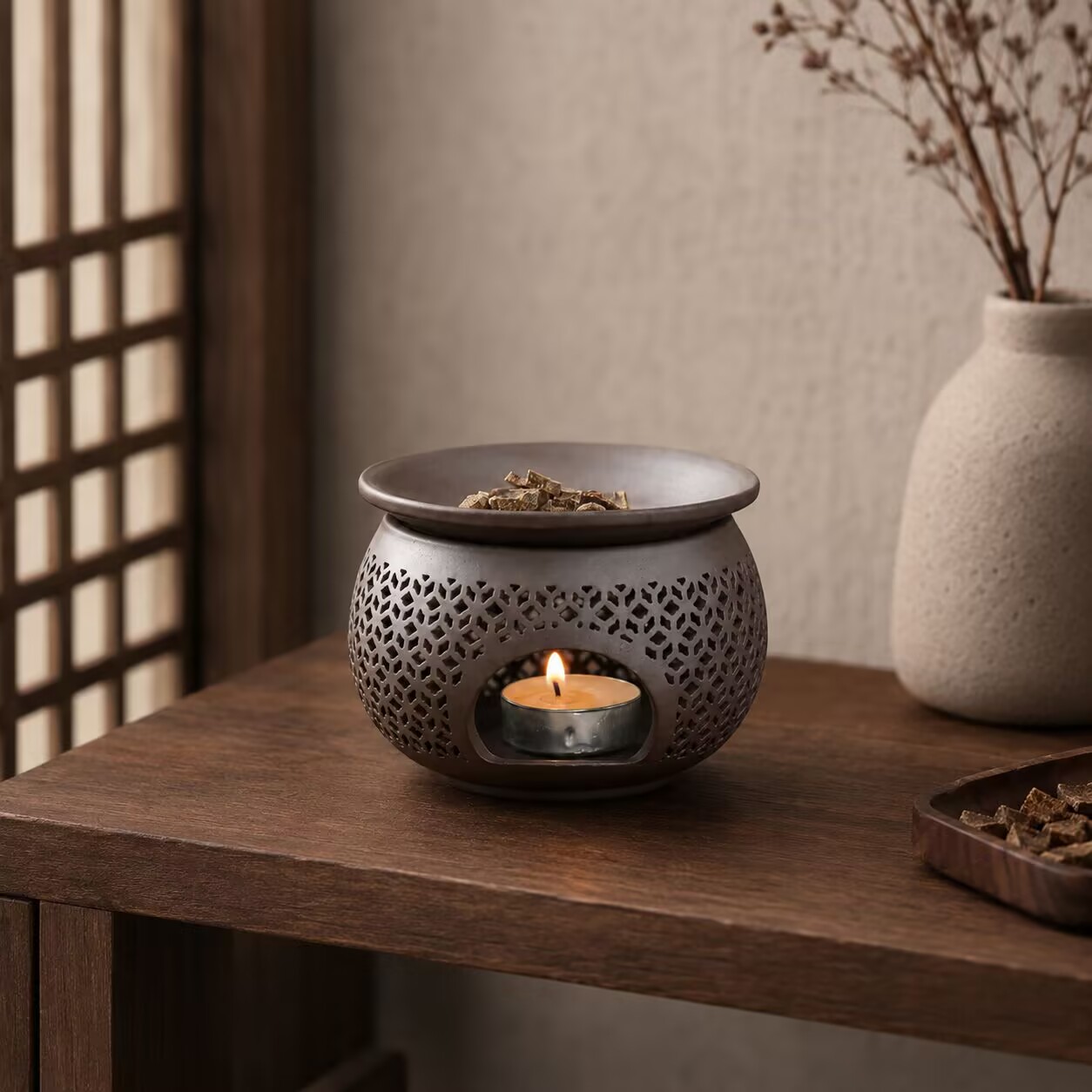 Pembakar Dupa Keramik Ukiran,  - Home Fragrance Incense ulasan dan harga